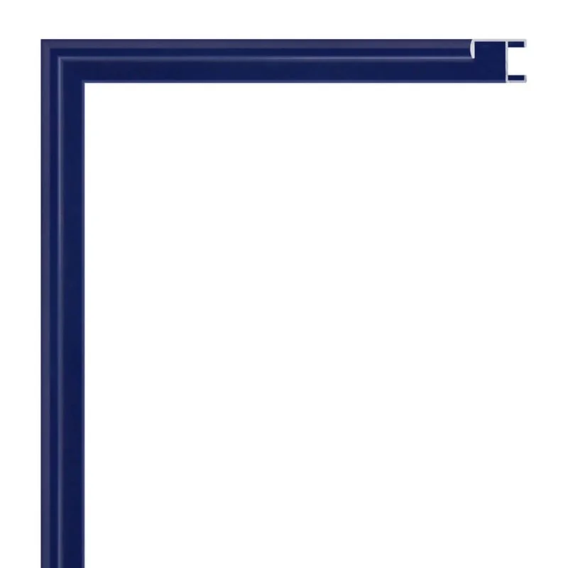 moldura aluminio 1020 lacado azul marino brillo