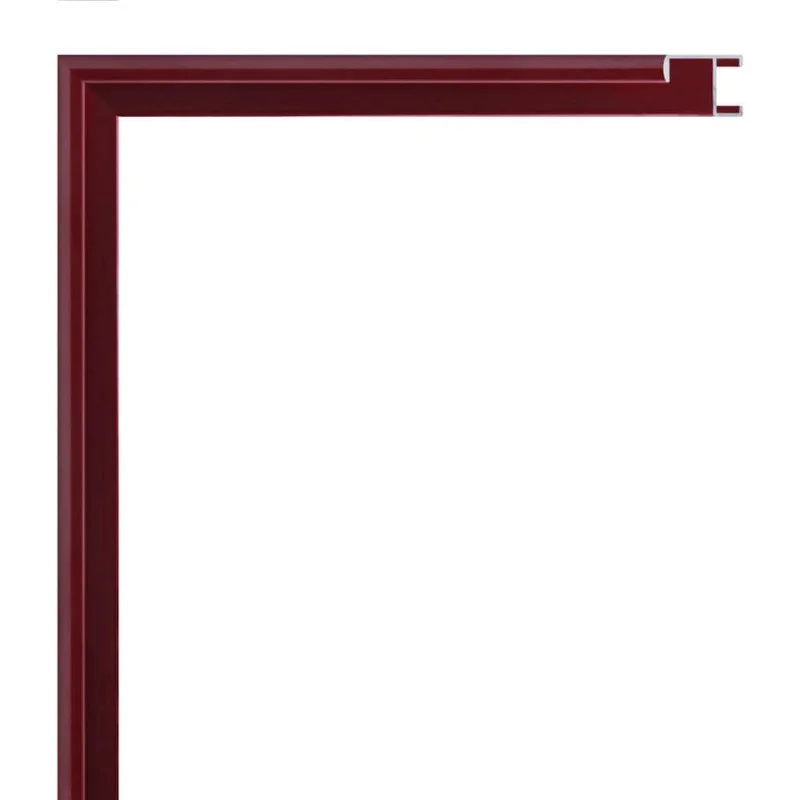 moldura aluminio 1020 lacado burdeos brillo
