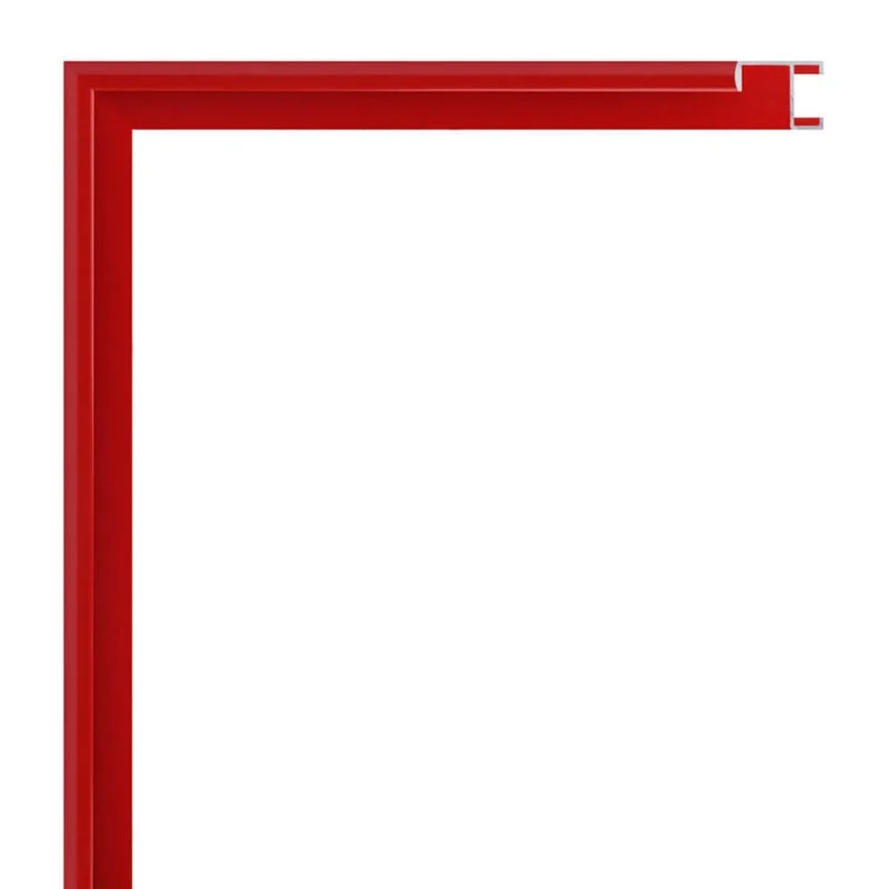 moldura aluminio 1020 lacado rojo parch s brillo
