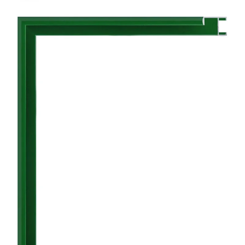 moldura aluminio 1020 lacado verde parch s brillo